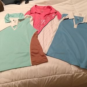 Izod golf shirts set of three